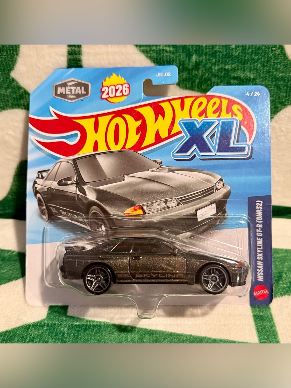 Hot Wheels XL Skyline GT-R (BNR32) Nissan 2026 Diecast Black Metal Car